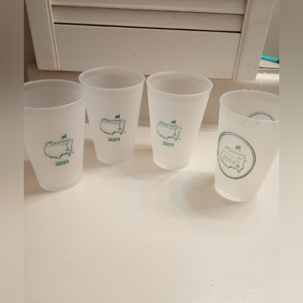 Masters Augusta Bundle Of Four Souvenir Cups 2014/2019